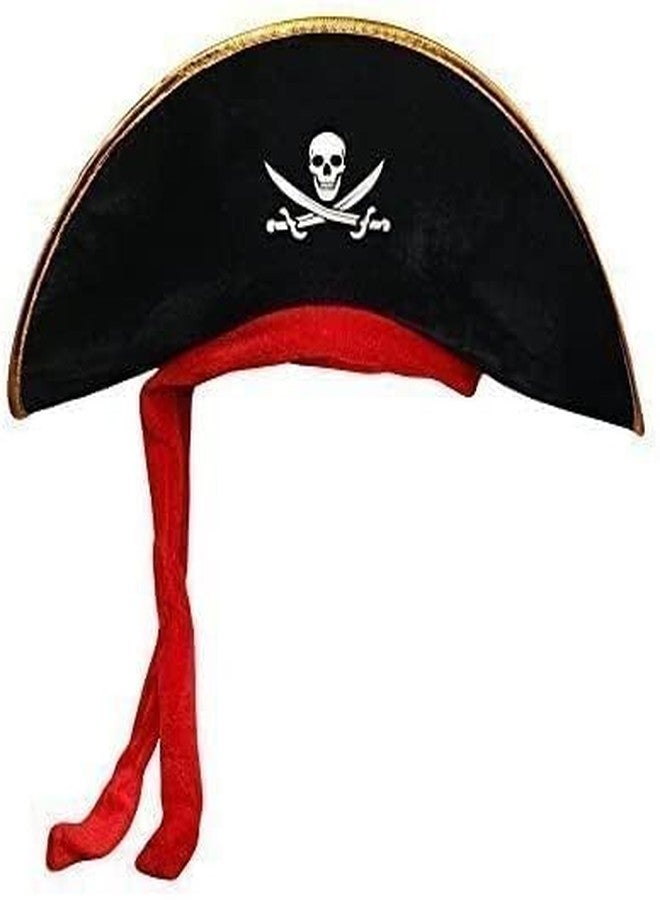 LUDALY Pirate cap hat for kids and adults Pirate Accessories Funny Party Hat for Caribbean Fancy Dress costume- Free size - Image 1